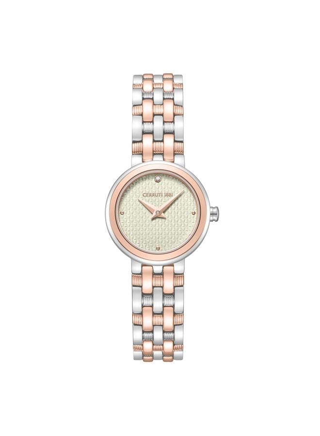 Women's Lusia Warm Grey Dial Stainless Steel Brace...